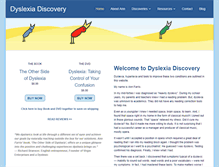 Tablet Screenshot of dyslexiadiscovery.com